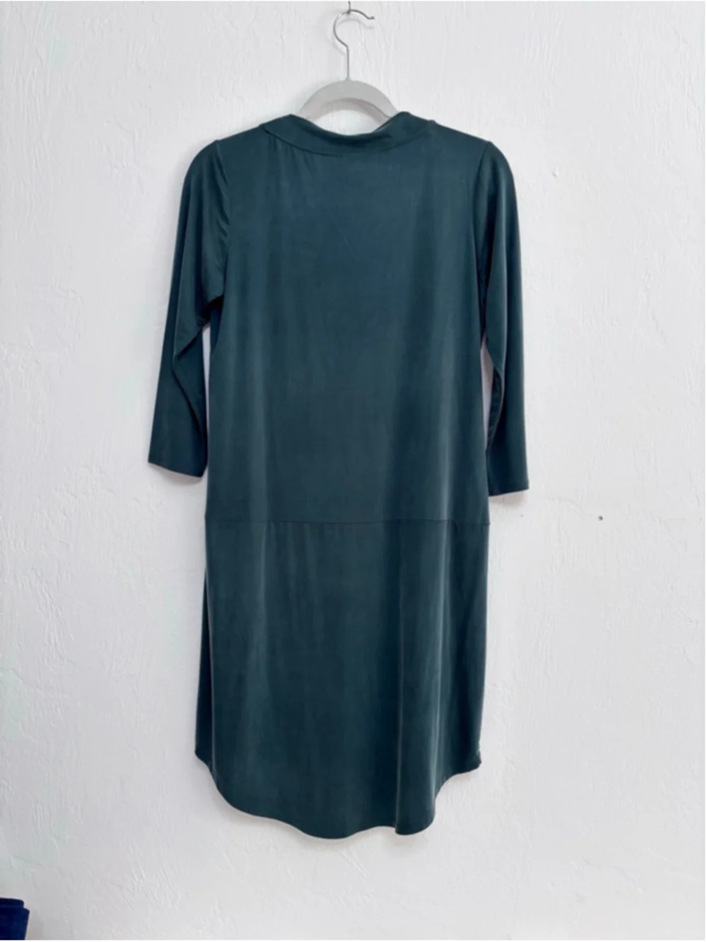 Women's dolan London Teal Green 3/4 Sleeve Dress S Cupro